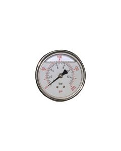 Manometer glycerine gevuld met RVS kast